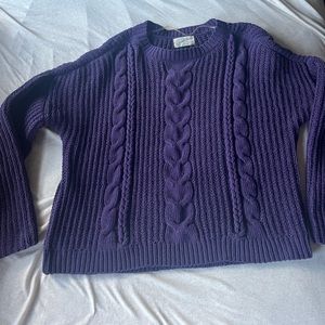 Purple knit sweater